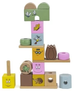 Label Label Barbapapa Houten Stapelblokken LLBB-37025 -Kinderkraft Winkel llbb 37025 stacking blocks 8720663937025 2