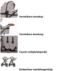 Lorelli Alexa Pearl Beige 3-in-1 Combi Kinderwagen Incl. Autostoel 1002129-2182D 31 Lorelli Alexa Pearl Beige 3-in-1 Combi Kinderwagen Incl. Autostoel 1002129-2182D -Kinderkraft Winkel lorelli 3 in 1 combi kinderwagen incl. autostoel 1002129