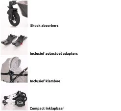 Lorelli Alexa Pearl Beige 3-in-1 Combi Kinderwagen Incl. Autostoel 1002129-2182D 33 Lorelli Alexa Pearl Beige 3-in-1 Combi Kinderwagen Incl. Autostoel 1002129-2182D -Kinderkraft Winkel lorelli 3 in 1 combi kinderwagen incl. autostoel 1002129 2