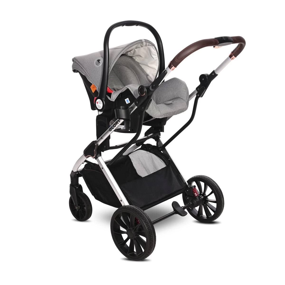 Lorelli Glory Grey 3-in-1 Combi Kinderwagen Incl. Autostoel 1002176-2302 11 Lorelli Glory Grey 3-in-1 Combi Kinderwagen Incl. Autostoel 1002176-2302 - Afbeelding 9