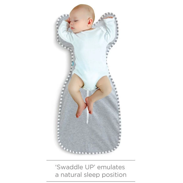 Love To Dream Swaddle Up 1.0 Grey Medium 6-8.5 Kg Inbakerslaapzak L1001001GRM - Afbeelding 3