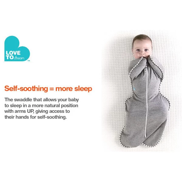 Love To Dream Swaddle Up 1.0 Grey Small 3-6 Kg Inbakerslaapzak L1001001GRS - Afbeelding 11