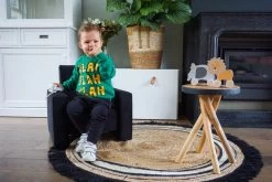 Ding Jamie Velvet Petrol Kinderfauteuil DI-34205 -Kinderkraft Winkel mamaloes ding jamie 09 1