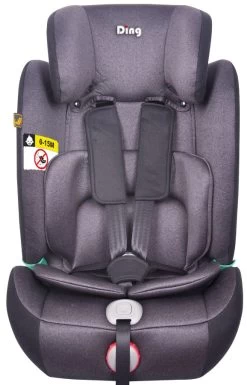 Ding York Grey Leather I-Size Autostoel 9-36 Kg K63 -Kinderkraft Winkel mamaloes ding york black i size autostoel 9 36 kg k63 2 1