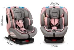 Momi Tordi Roze Isofix 360° 0-36 Kg Autostoel FOSA00018 -Kinderkraft Winkel momi tordi roze isofix 360 0 36 kg autostoel fosa00018 13