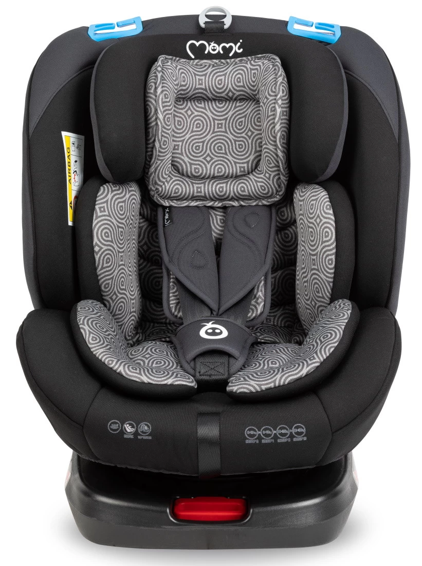 Momi Tordi Zwart Isofix 360° 0-36 Kg Autostoel FOSA00016 4 Momi Tordi Zwart Isofix 360° 0-36 Kg Autostoel FOSA00016 - Afbeelding 2