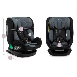 Momi Urso Black 40-150 Cm I-Size Autostoel FOSA00022 -Kinderkraft Winkel momi urso black 40 150 cm i size autostoel fosa00022 15