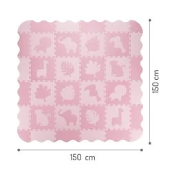 Momi Zawi Pink Schuimrubberen Puzzelmat Met Rand MAED00012 -Kinderkraft Winkel momi zawi pink schuimrubberen puzzelmat met rand maed00012 9