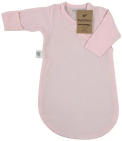 Petit Villain Hydrofiel Lichtroze 60cm Slaapzak Met Mouwen