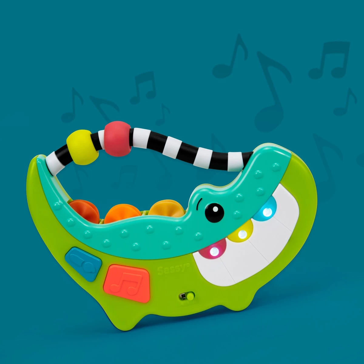 Sassy Rock-A-Dile Piano Krokodil Educatief Speelgoed S80933 4 Sassy Rock-A-Dile Piano Krokodil Educatief Speelgoed S80933 - Afbeelding 2