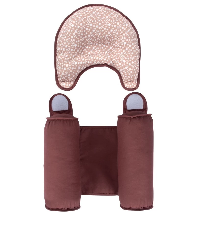 Sevibaby Pink Flowers Steunkussen Met Hoofdkussentje 33-153 4 Sevibaby Pink Flowers Steunkussen Met Hoofdkussentje 33-153 - Afbeelding 2