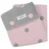 Zaffiro Grijs & Roze Gestipt 75 X 100 Cm Wiegdeken 15069 -Kinderkraft Winkel zaffiro 100x150 deken grijs roze gestreept