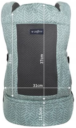 Zaffiro City Air Graphite Leaves Ergonomische Draagzak 7381 -Kinderkraft Winkel zaffiro city air beige leaves draagzak 7398 4 1