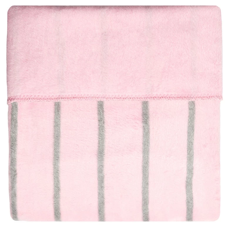 Zaffiro Grijs & Roze Gestreept 100 X 150 Cm Ledikantdeken 15403 3 Zaffiro Grijs & Roze Gestreept 100 X 150 Cm Ledikantdeken 15403