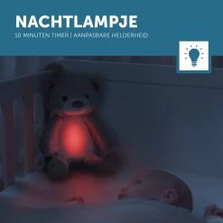 Zazu Brody De Beer Taupe Slaaptrainer ZA-BRODY-01 -Kinderkraft Winkel zazu brody de beer taupe slaaptrainer sfeer 4