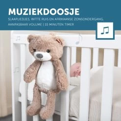 Zazu Brody De Beer Taupe Slaaptrainer ZA-BRODY-01 -Kinderkraft Winkel zazu brody de beer taupe slaaptrainer sfeer 5