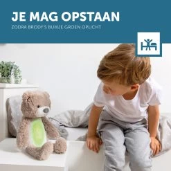 Zazu Brody De Beer Taupe Slaaptrainer ZA-BRODY-01 -Kinderkraft Winkel zazu brody de beer taupe slaaptrainer sfeer 6